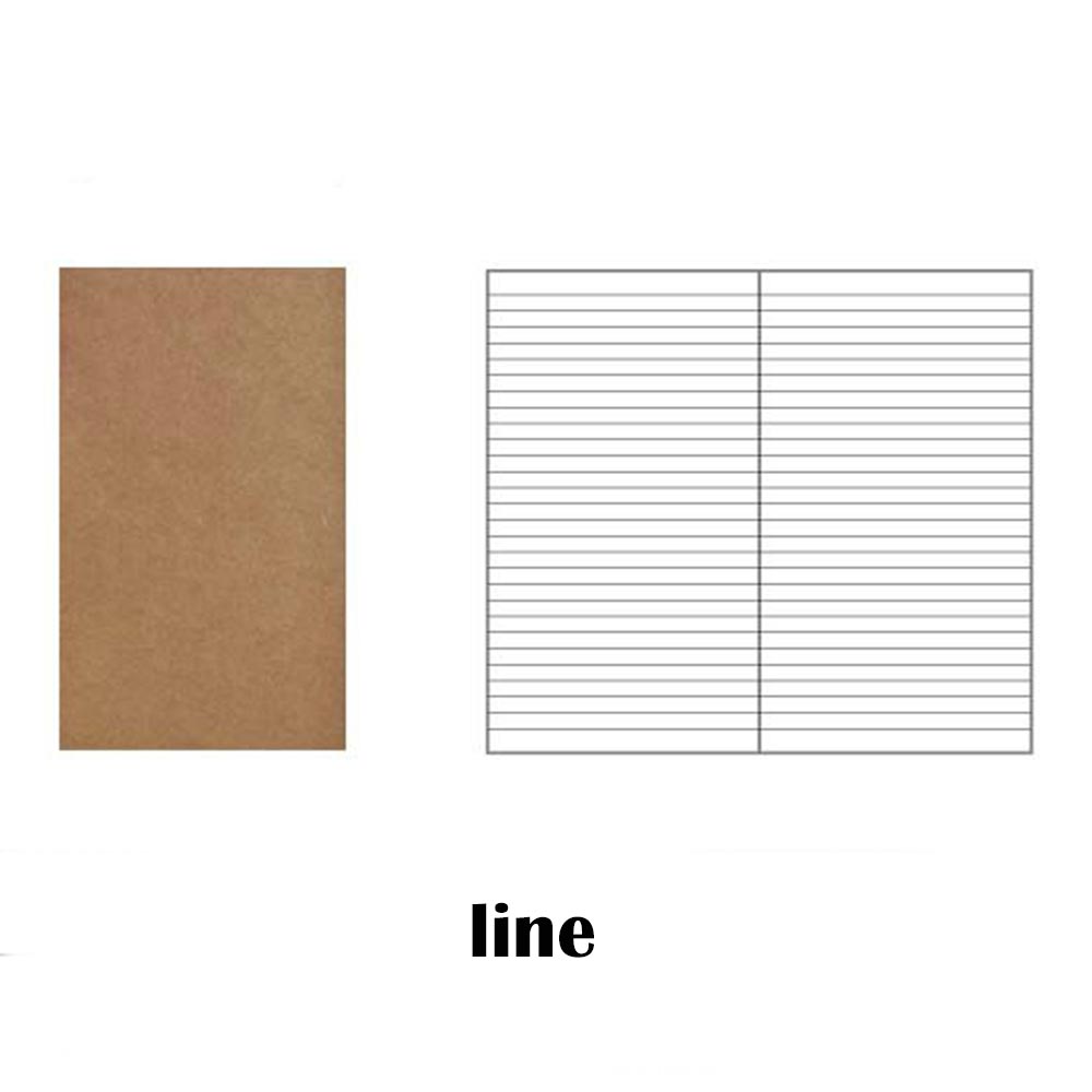 

1 шт. Папір для записника мандрівника, який можна заправляти, Заповнювачі для журналу, Вставки для щоденника, Заправка для шкіряного блокнота, Бланк, Лінія, Крафт for Passport 13x10cm