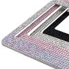 Crystal Stainless Steel Car Frame Plate Bling License Plate License Plate Frame For USA Truck