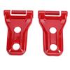 Front Engine Hood Hinge Cover Trim Red Hood Hinge Decoration Trim Replacement for Wrangler JL JLU 2 4 Door 2018 2024