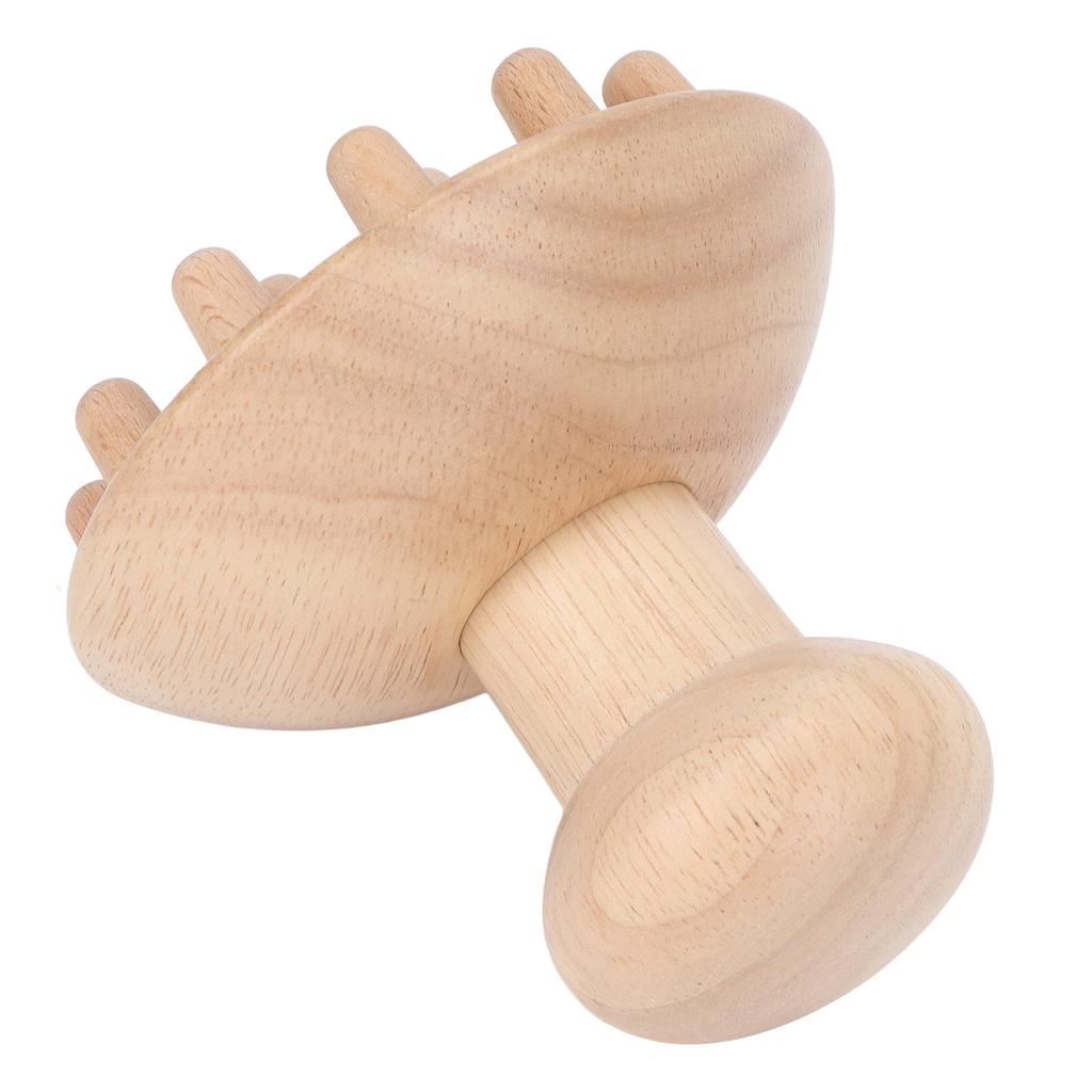 Mushroom Shaped Massager Wooden Muscle Pain Relief Neck Waist Acupoint Therapy Massager for Men Women