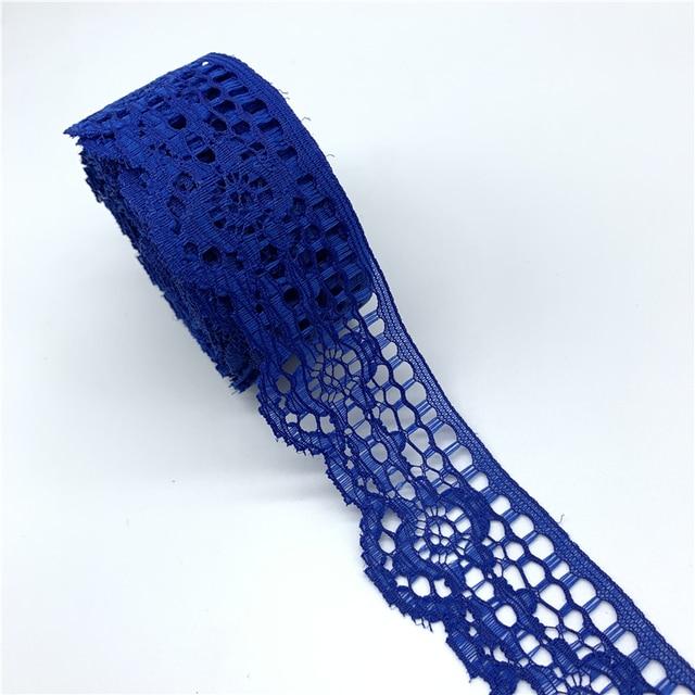 Panglică de dantelă de 5 metri, 38 mm, artizanat, panglică de dantelă brodata, decorațiuni din dantelă lucrate manual, țesătură de cusut, țesătură franceză de dantelă