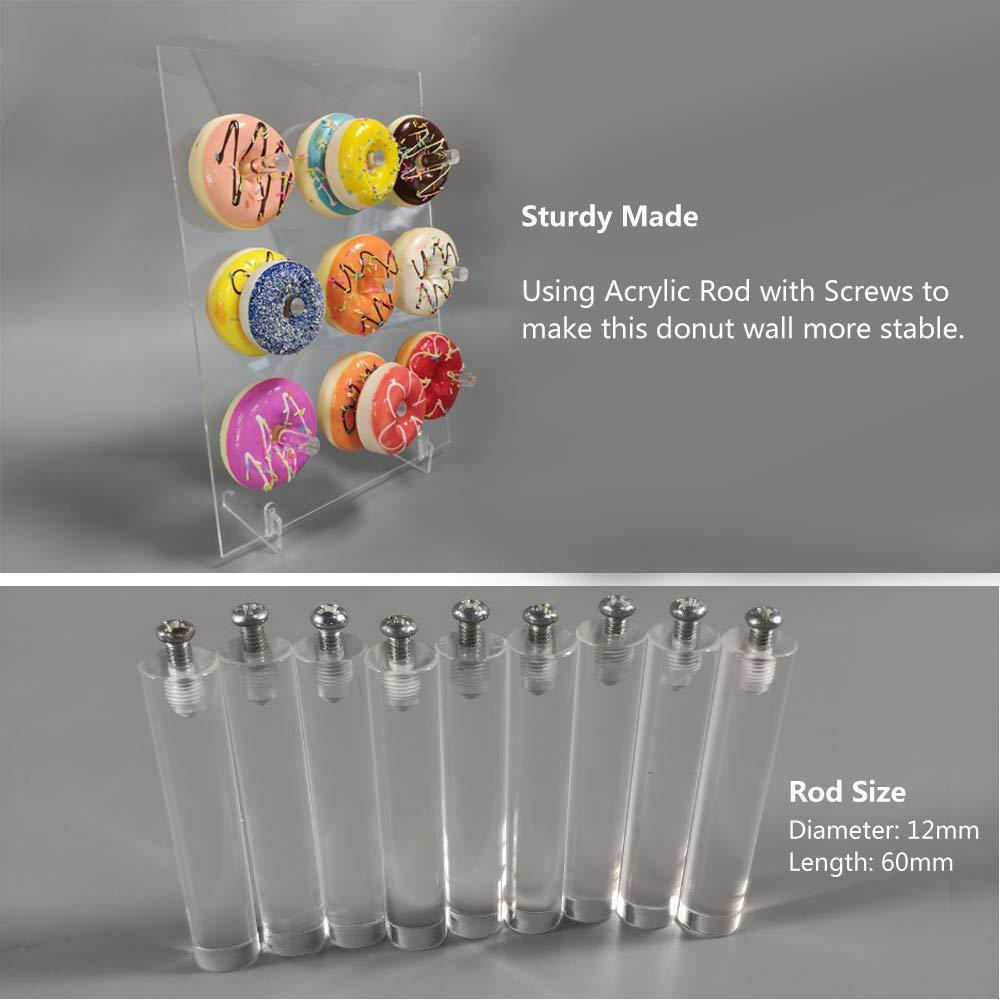 Acrylic Donut Holder Wedding Birthday Partiy Cake Holder Transparent Ornament Acrylic Donut Holder