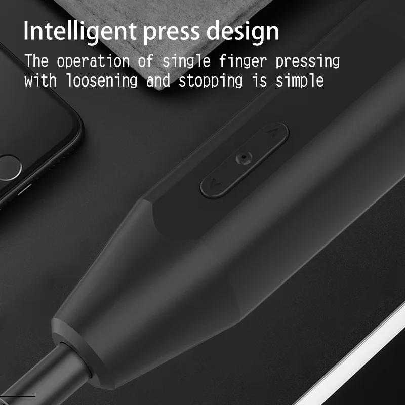 13pcs Compact 3.6V USB-Rechargeable Cordless Screwdriver, Electric Power, Portable Design, Includes Battery