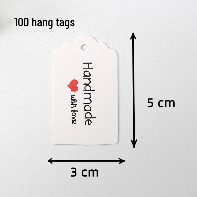 Handmade Kraft Paper Thank You Tag for Baking Packaging