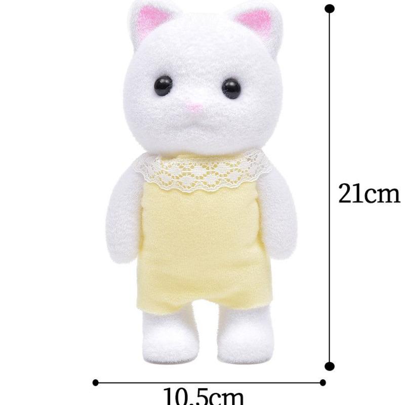 21cm Forêts Familles Animal Membres Mobiles Figurine Support de Téléphone Support Ornement Mignon Chambre Bureau Décoration Pour Cadeau d'Anniversaire