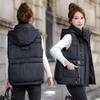 New Down Cotton-padded Vest Autumn and Winter Loose Short Cotton-padded Vest Thick Vest Jacket Outer Vest