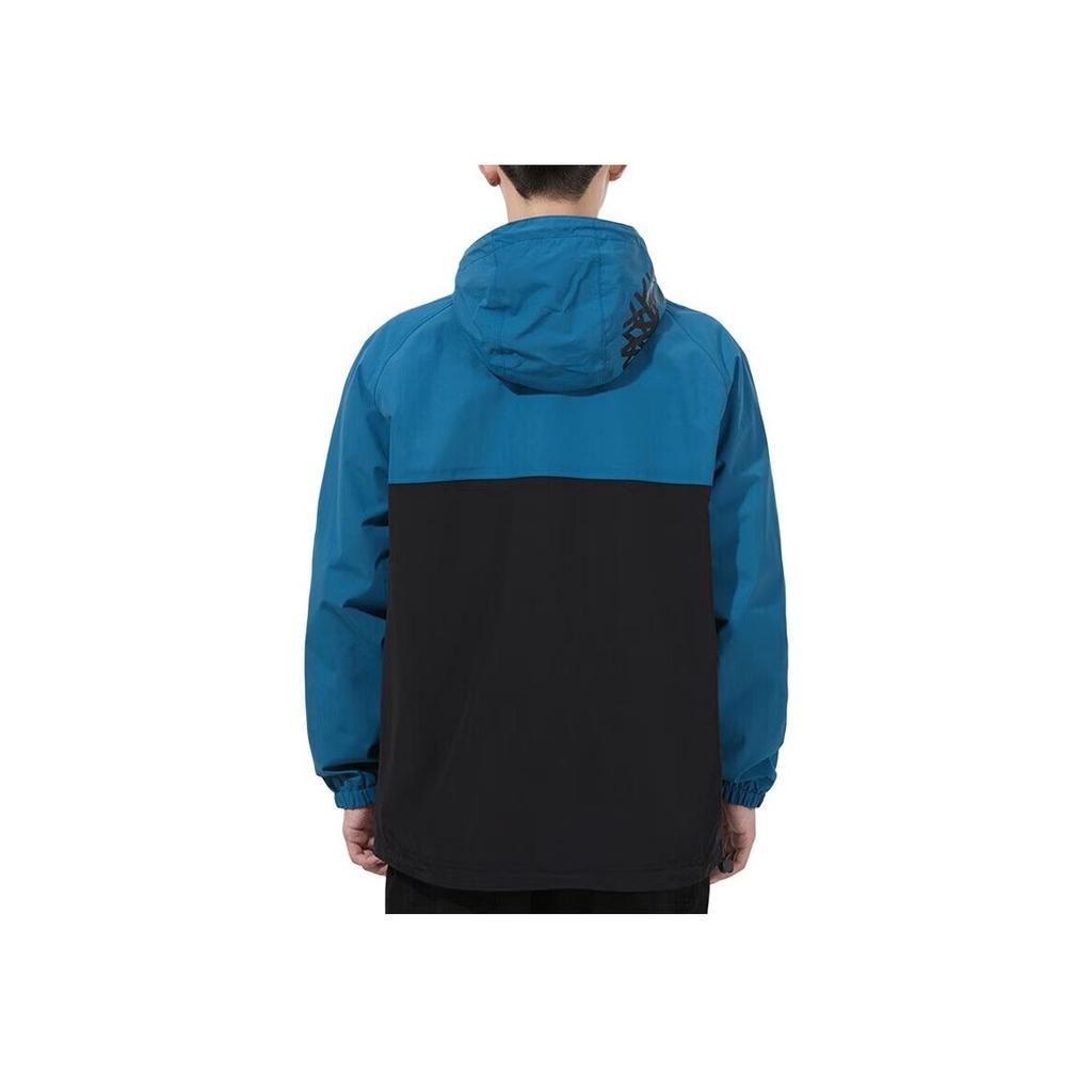 Timberland Logo Printed Color Block Hooded Jacket Men Jacket Lyon-Blue A2CEF-CE2