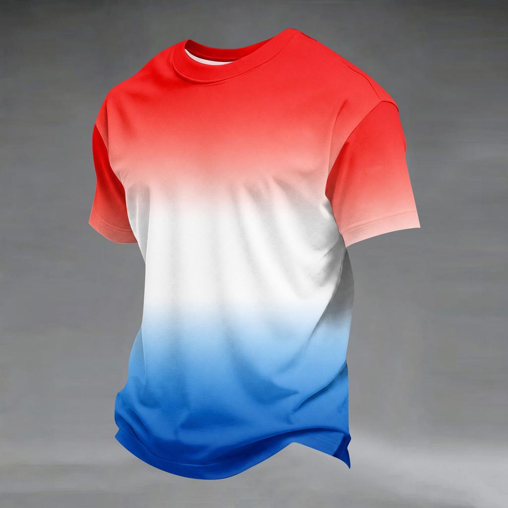 Men's Casual Top with France Soccer Graphic Print for Everyday Wear