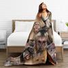 Coperta Divertente Meme Faccia di Scimmia Ultra Morbida Coperte Plaid per Divano 50x60 Pollici Plaid per Letto Multidimensionale