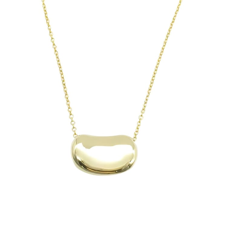TIFFANY & CO. 2010s 18kt Yellow Gold Bean Pendant Necklace 959047