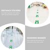 5Pcs Arrow Floor Stickers Premium Pvc Waterproof Long-Lasting Epidemic Prevention Social Distance Safety Decals For Warehouse