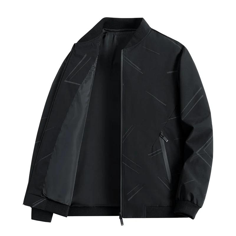 Spring Autumn Men Outdoor Fishing Casual Windproof Breathable Warm Jacket Fashionable Simple Natural Solid Color Versatile Coat