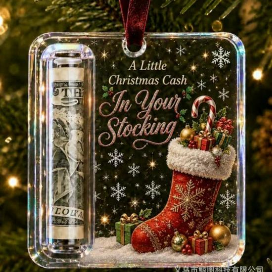 Holiday Cash Gift Holder Ornament