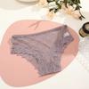 Seamless Lace Trim Briefs Transparent Women Lace Panties Breathable Sheer Mesh Underwear  Girls