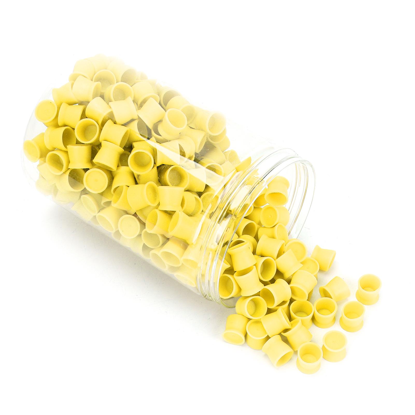 

300 шт. Пигмент для чернил для татуировки одноразовые силиконовые пигменты для бровей, губ, глаз, красный жёлтый