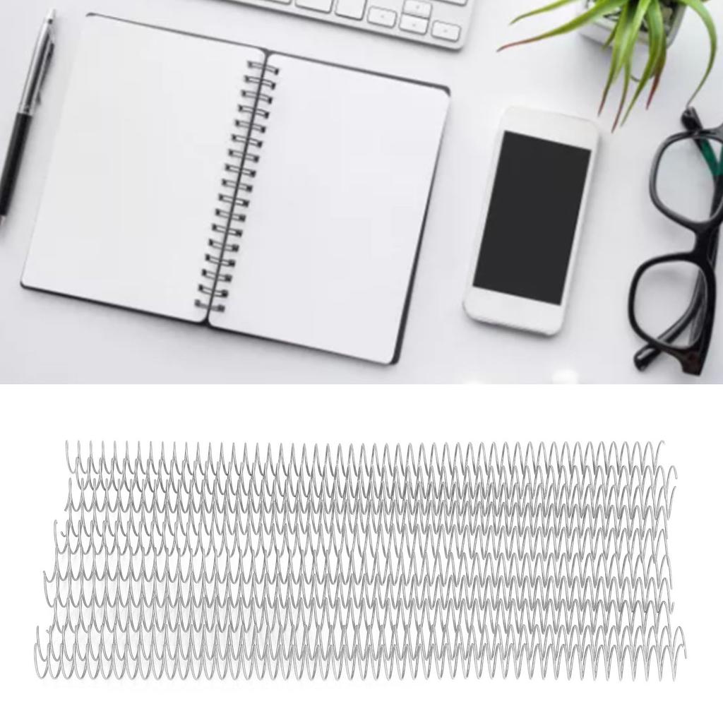 100 PCS Binding Spiral 16mm Diameter 48   4:1 Pitch 140 Sheet Capacity   Spiral Binding Coil