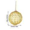 Glitter Christmas Ball Ornaments Hangable Christmas Tree Decorations Kids Toy Balls Home New Year Party Decor Supply