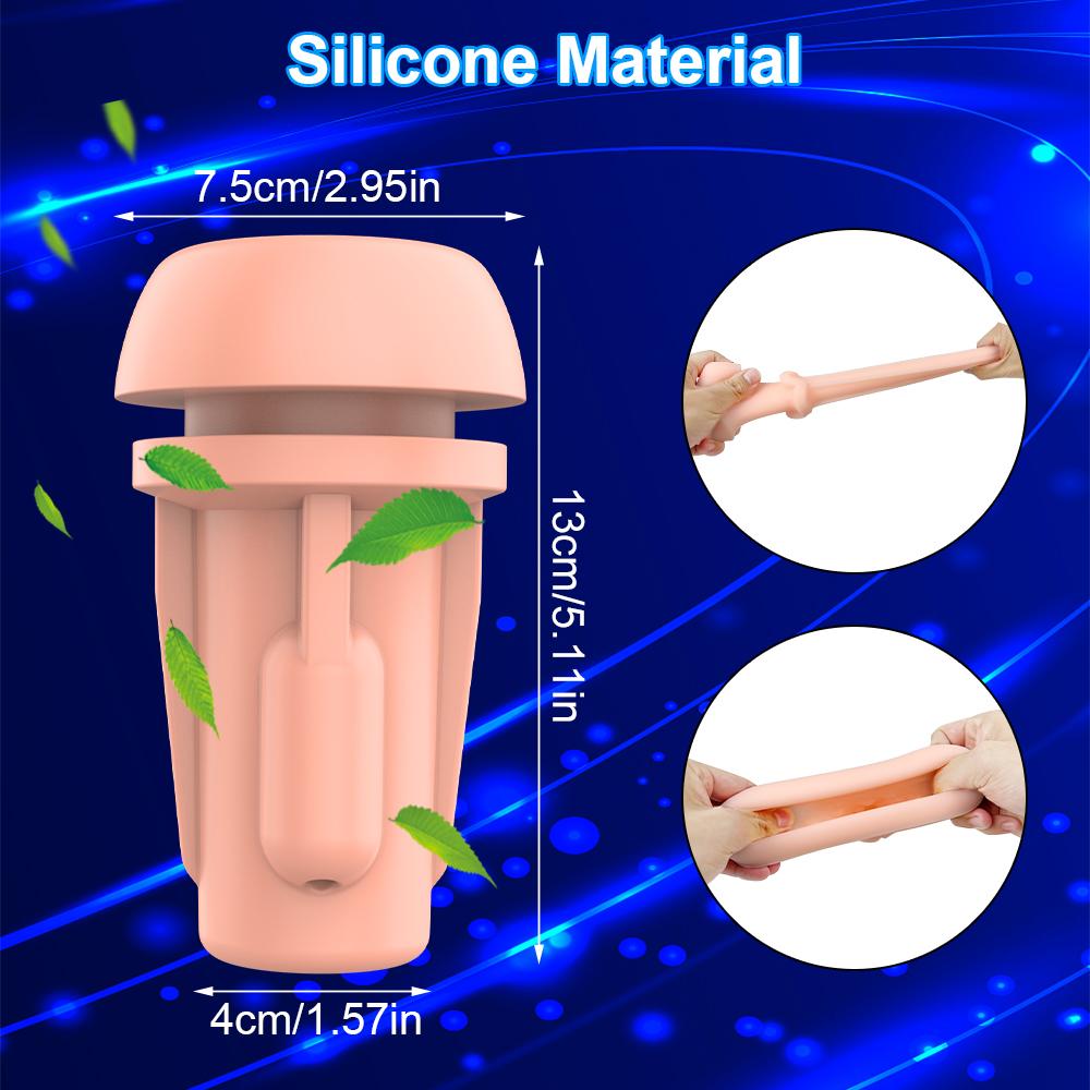 Einzelvibrierender Masturbationsbecher für Männer, Blowjob, Sexspielzeug, Masturbationsgerät, Must-Have-Ersttest-Spielzeug für Erwachsene