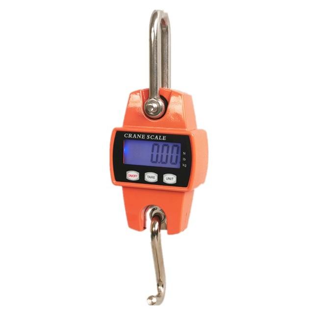 Digital Crane Scale 150kg 200g 300kg 500kg Heavy Duty Stainless Steel Hook Scale Hanging LCD Loop Electronic Weight Balance