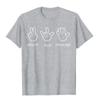 Peace Love Massage T-Shirt Funny Quote Gift For Therapist Classic Tees For Unisex Graphic Cotton Top T-Shirts Casual