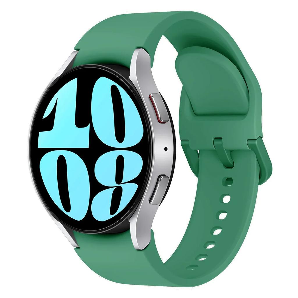 Silikonowy pasek Do Samsung Galaxy watch 6 4 Classic 47mm 43mm 46mm Zakrzywiony oryginalny zamienny pasek Do Watch 7 6 5 4 40mm 44mm