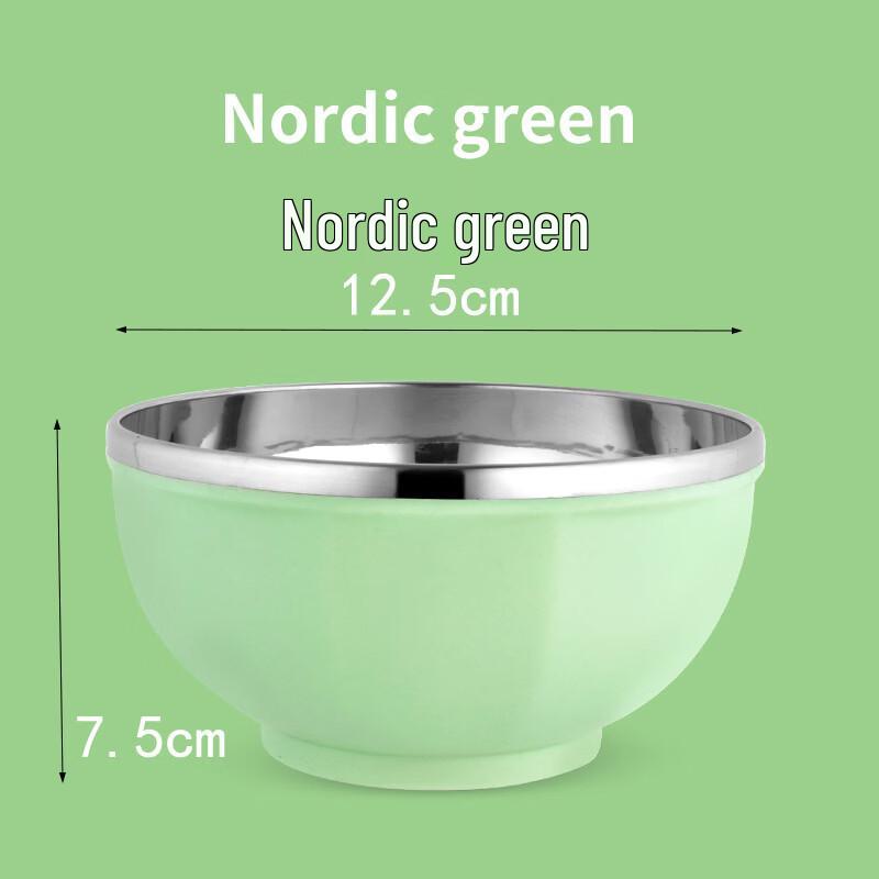 Abay 304 Stainless Steel Insulated Rice Bowls (3-Pack)