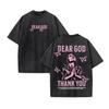Christian Unisex Women Washed Graphic Print T Shirt Version Casual T Shirt Cotton Christian Vintage T Shirt Harajuku Style