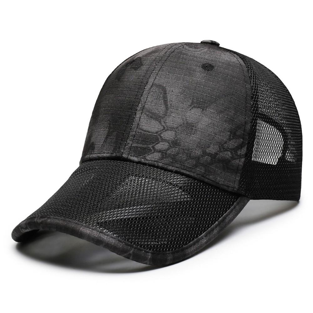Summer Baseball Cap Mesh Sun Protection Sun Hat Adjustable Breathable Sunscreen Hat for Outdoor Activities