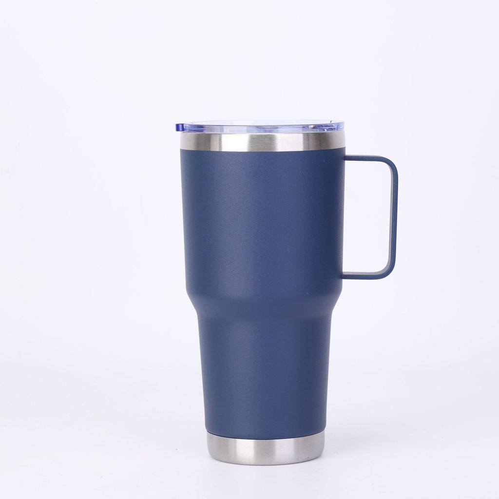 20oz/30oz Stainless Steel Car Thermos Bottle Tumbler with Handle Lid Insulated Travel Coffee Mug Double Wall Keep Drink Hot/Cold
