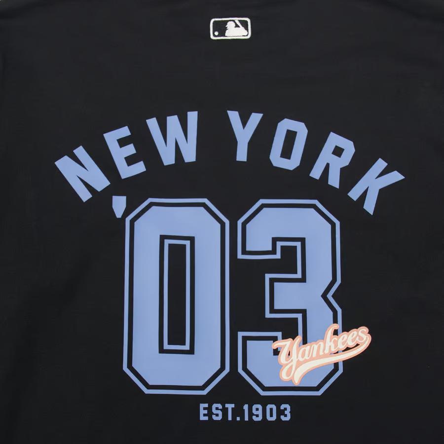 New MLB New York Yankees T Shirt Unisex Black 3ATSV0344-50BKS