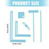6Pcs Multifunctional Positioning Ruler Set Scrapbooking & Binder Bookbinding Tool for Journals & Photo Album