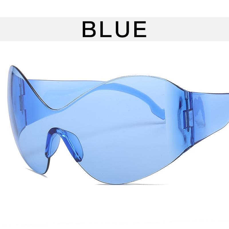 Punk Y2K Style Sunglasses for Men Women Cool Stylish Goggle Shape Bicycling Sun glasses Women European American Sunglasses Women