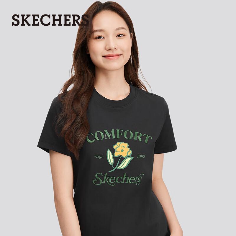 Skechers Women s Casual Knit Short Sleeve T-Shirt M