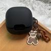 New Silicone Headphone Cover For Anker Soundcore Liberty 4 NC Wireless Earbuds Case Dustproof Earphone Charging Box With Keyring