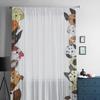 Niedliche Hunde-Tüllvorhänge für Wohnzimmer-Dekoration, moderne Schleier-Chiffon-Vorhänge, Schlafzimmer, durchsichtiger Voile