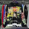 Retro Grunge Kostra a Růže Grafické Dlouhý Rukáv Tričko, Kamínky Streetwear pro Muže/Ženy