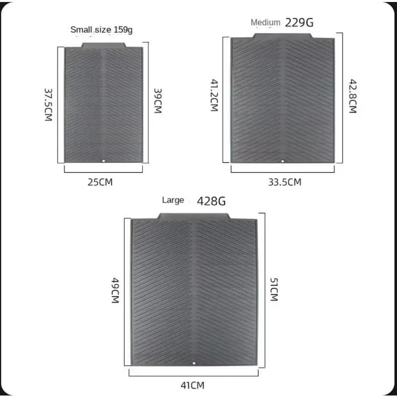

1шт силиконовый коврик для сушки кастрюль, посуды, коврик для сушки посуды, кухонная утварь, нескользящие коврики, подставки под горячее, кухонные принадлежности Medium42.8x33.5cm