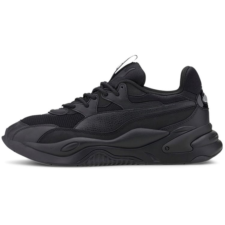 

Puma Rs-2K Core Mesh Fabric Synthetic Leather Simple Solid Color Mid-Top Lifestyle Casual Shoes Unisex Sneakers Black 375367-02 35.5