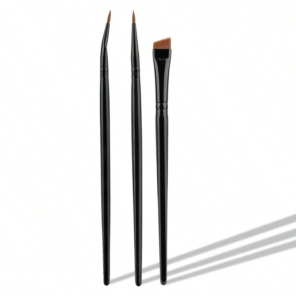 3 Elbows, Eyeliner Brush, Fine Oblique Head, Blade Brush, Eye Detail Brush, Ultra-thin Eyebrow Brush, Beauty Tool.