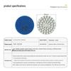 2" Angle Grinder Water Polishing Pad - Small Diamond Dry Polisher for Marble & Stone