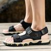 Men Sandals Summer Fashion Lightweight Casual Leather Bell Shoes Large Size 39 47 Comfortable