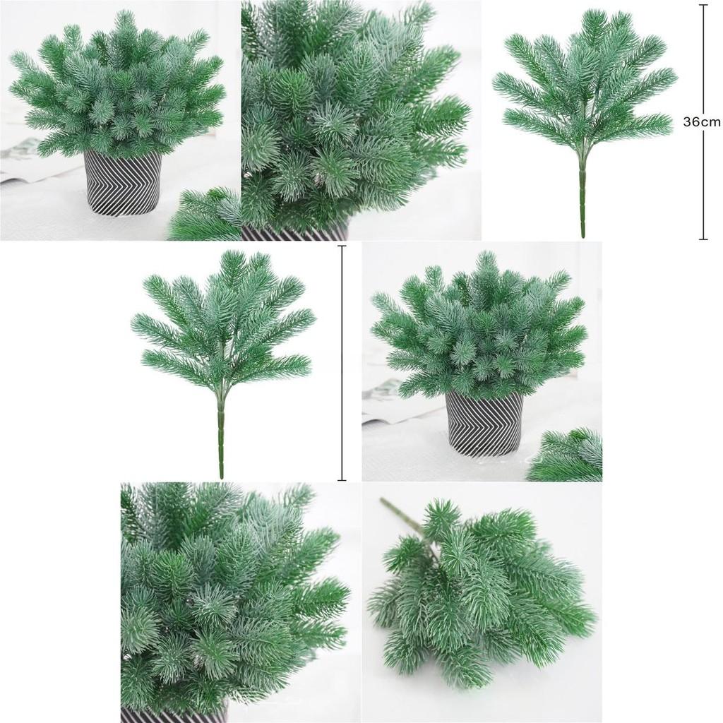 Christmas Wreath Artificial Pine Needle Decor With Plastic Conifer For Home Display And Photography