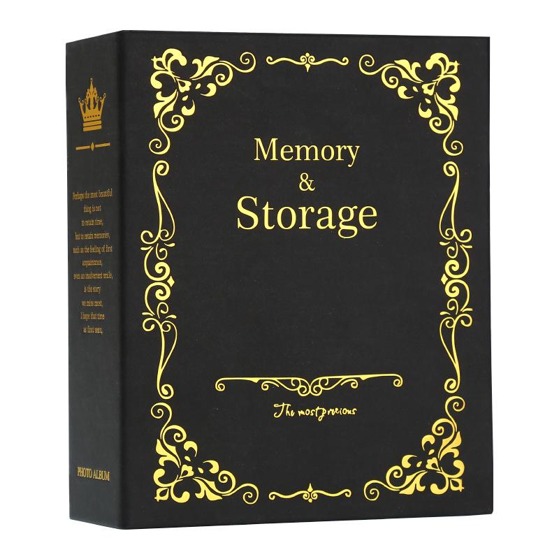 Large 6-Inch 4D Children's Growth Photo Album with 100 Laminated Pages and Hot Stamping Cover