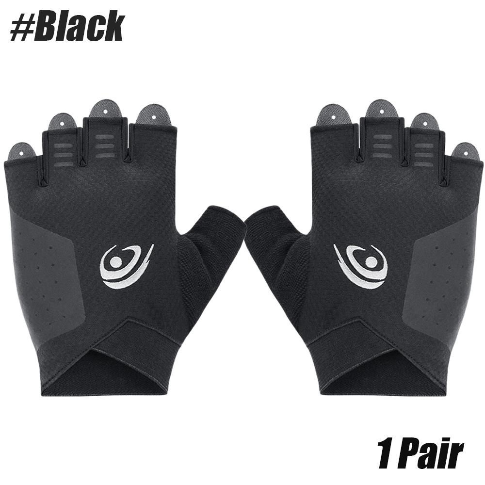 

Перчатки для тренировок, укороченные перчатки без пальцев для поднятия тяжестей с изогнутой открытой спиной, для пауэрлифтинга, спортзала, женщин и мужчин S чёрный