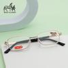New HD Scratch-Resistant Crystal Reading Glasses for Seniors, Anti-Blue Light, Metal Full-Frame, Unisex