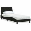 VidaXL Bed with Mattress Black 90x190 Cm Fabric 3310708