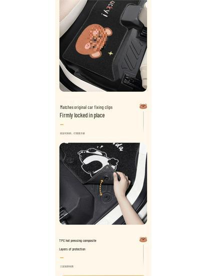 Kompatible Fußmatten für Wuling Hongguang Mini Dritte und Vierte Generation Macaron, Version für vier Türen