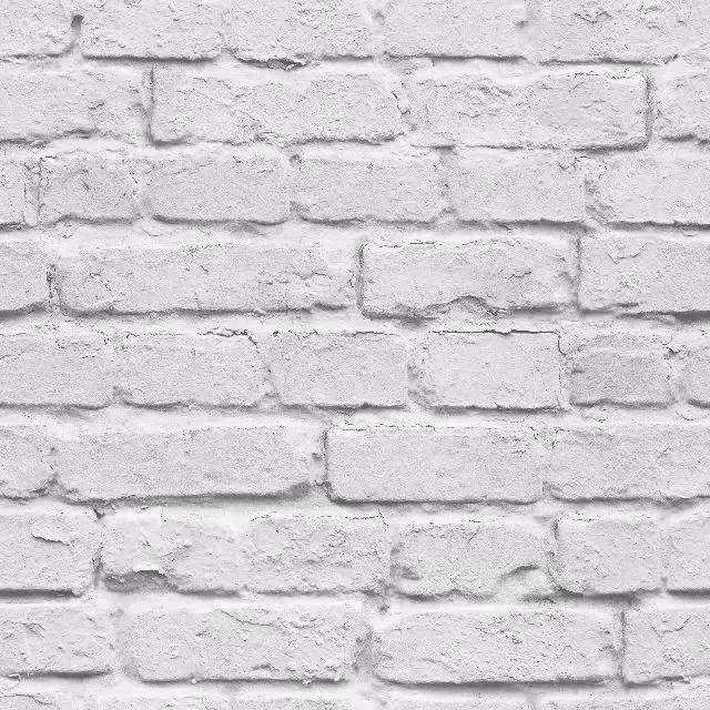 

3D White Brick Effect Wallpaper Roll Light Grey Modern Vintage Rustic Vinyl PVC Faux Wall Paper Living Room Bedroom Decor 10mx53cm