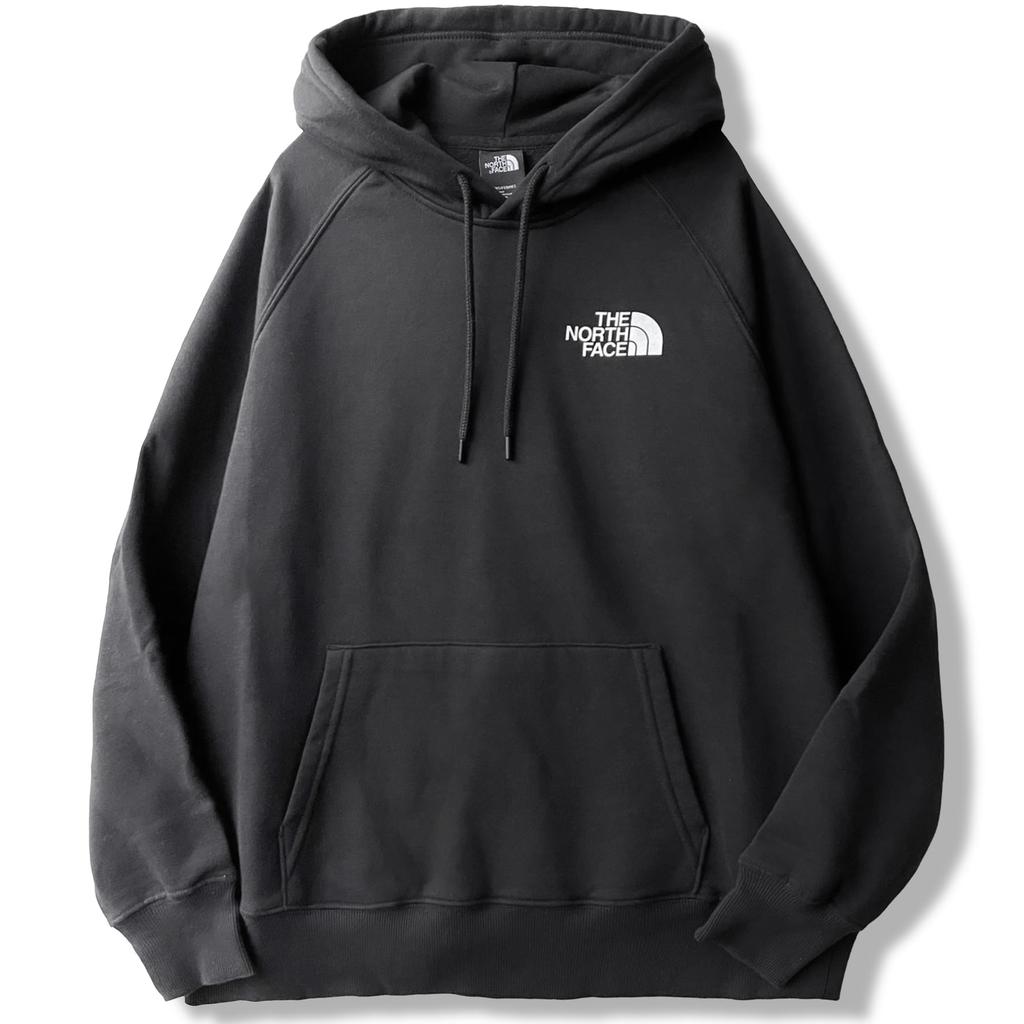 The North Face BOX NSE Pullover TNF Size with Back Print and Box Black Women's Hoodie, Black, L, Logo, [Used]