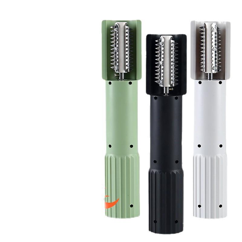 Cordless Electric Fish Scaler Handheld Stainless Steel Kitchen Tool Home Use